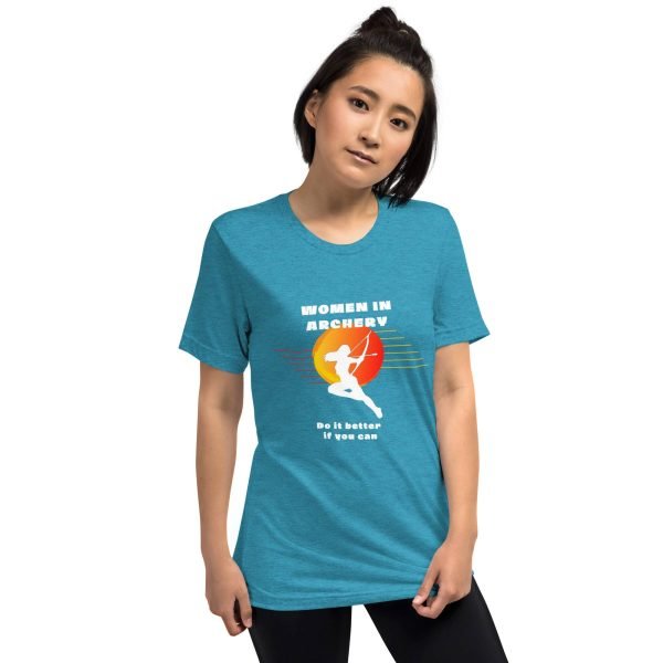 Women in archery - short sleeve t-shirt (original TIFAM design)
