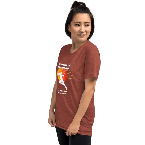 Women in archery - short sleeve t-shirt (original TIFAM design)