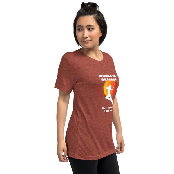 Women in archery - short sleeve t-shirt (original TIFAM design)