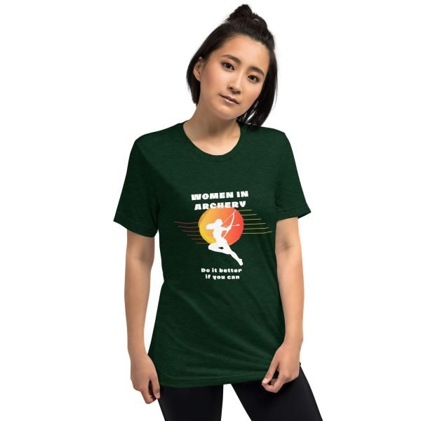 Women in archery - short sleeve t-shirt (original TIFAM design)
