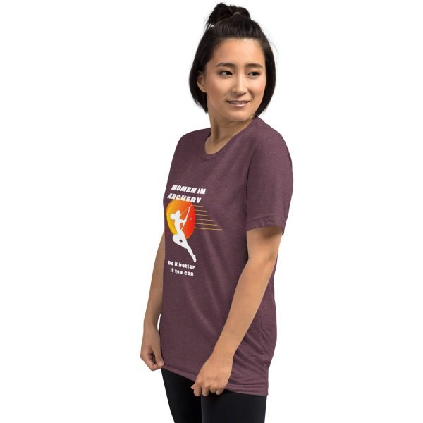 Women in archery - short sleeve t-shirt (original TIFAM design)
