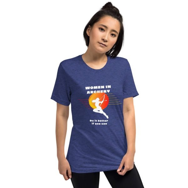 Women in archery - short sleeve t-shirt (original TIFAM design)