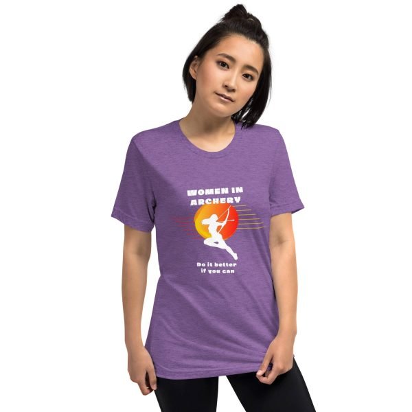 Women in archery - short sleeve t-shirt (original TIFAM design)
