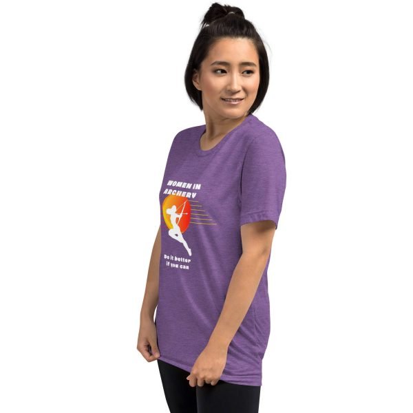 Women in archery - short sleeve t-shirt (original TIFAM design)