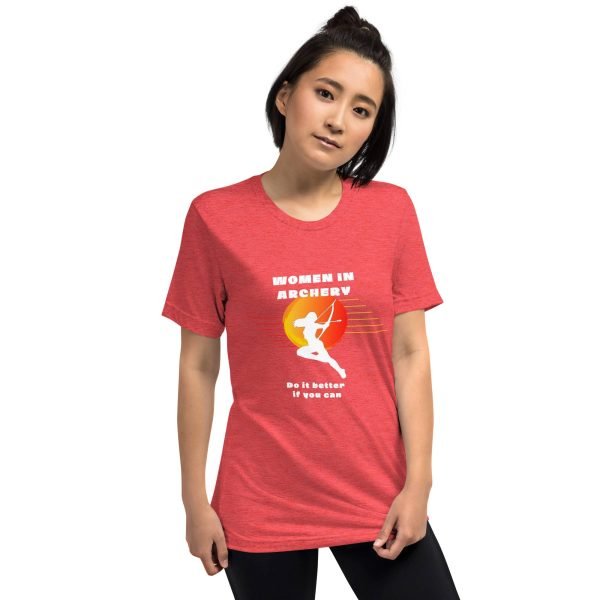 Women in archery - short sleeve t-shirt (original TIFAM design)