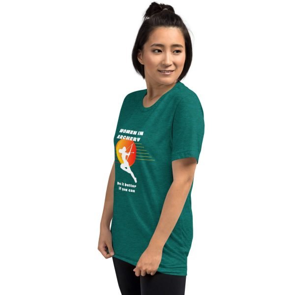 Women in archery - short sleeve t-shirt (original TIFAM design)