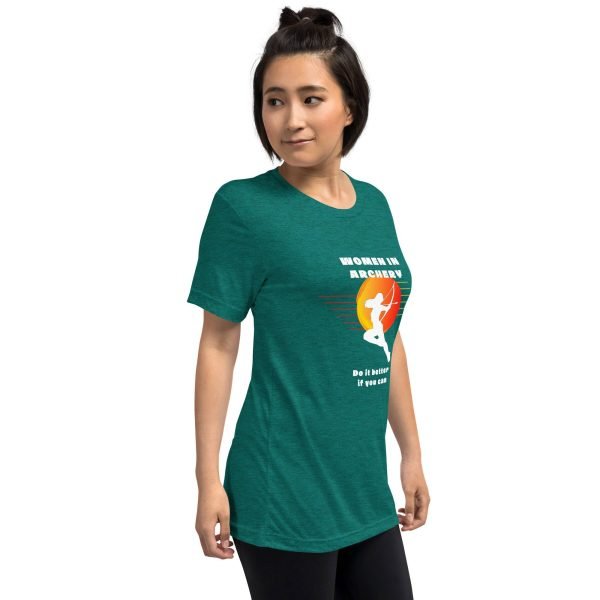 Women in archery - short sleeve t-shirt (original TIFAM design)
