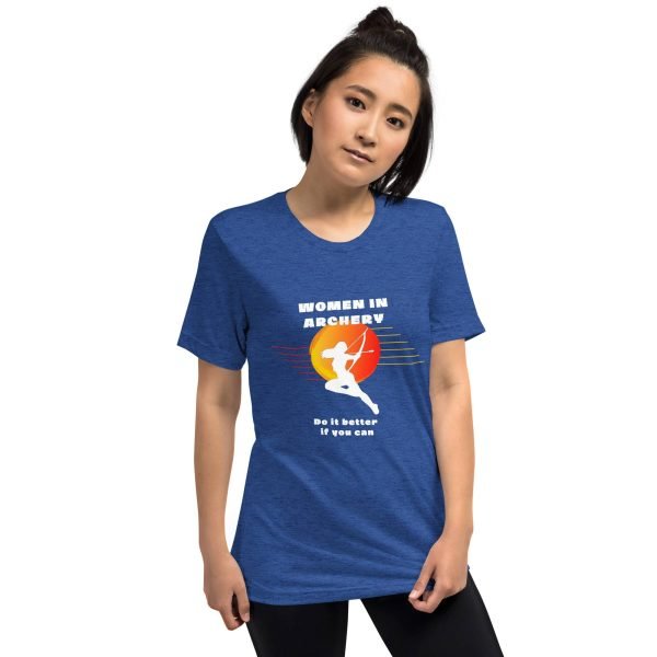 Women in archery - short sleeve t-shirt (original TIFAM design)